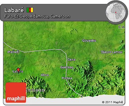Satellite 3D Map of Labaré
