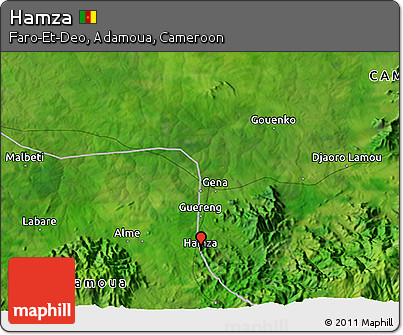 Satellite 3D Map of Hamza