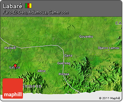 Satellite 3D Map of Labaré