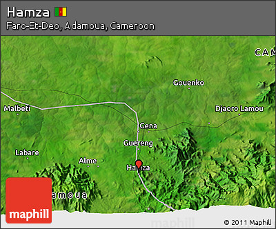 Satellite 3D Map of Hamza