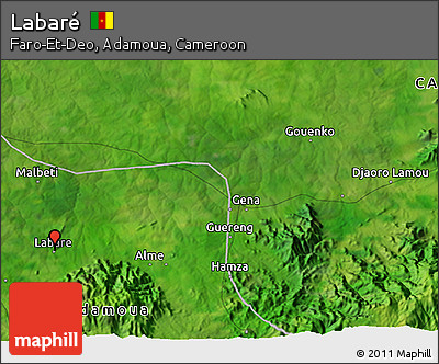 Satellite 3D Map of Labaré