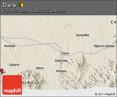 Shaded Relief 3D Map of Dara
