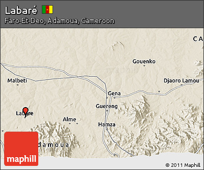 Shaded Relief 3D Map of Labaré