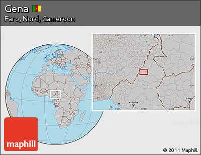 Gray Location Map of Gena