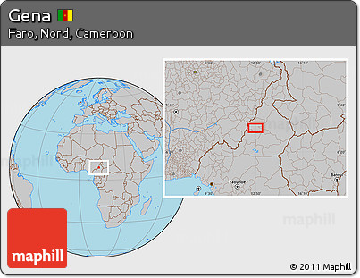 Gray Location Map of Gena