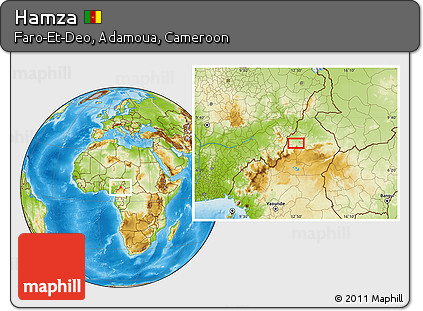 Physical Location Map of Hamza