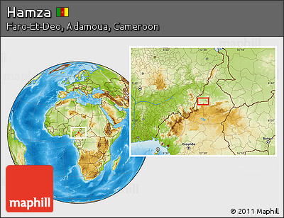 Physical Location Map of Hamza