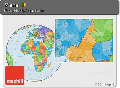 Political Location Map of Mana