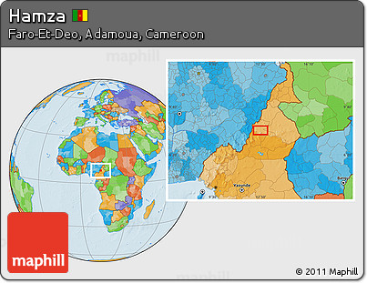 Political Location Map of Hamza