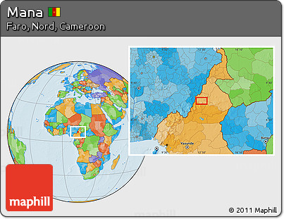Political Location Map of Mana