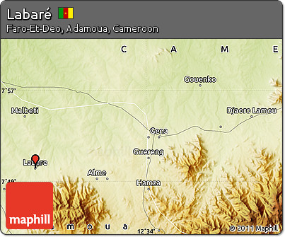Physical Map of Labaré