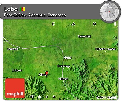 Satellite Map of Lobo