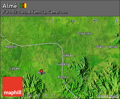 Satellite Map of Almé