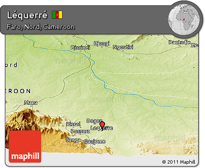 Physical Panoramic Map of Léquerré