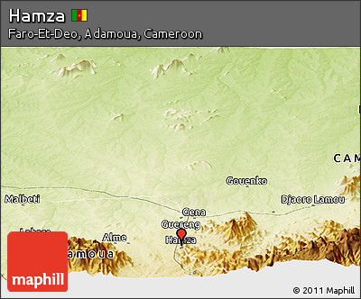 Physical Panoramic Map of Hamza