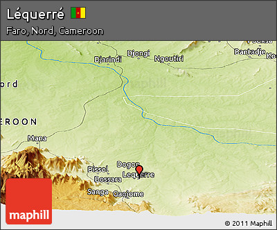 Physical Panoramic Map of Léquerré