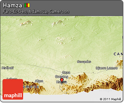 Physical Panoramic Map of Hamza