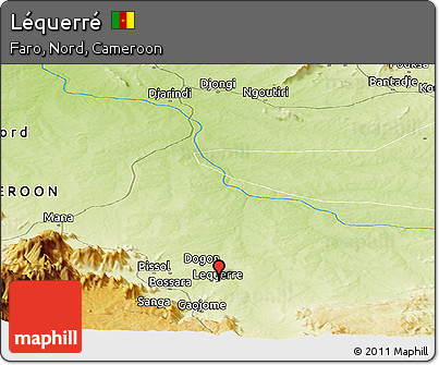 Physical Panoramic Map of Léquerré