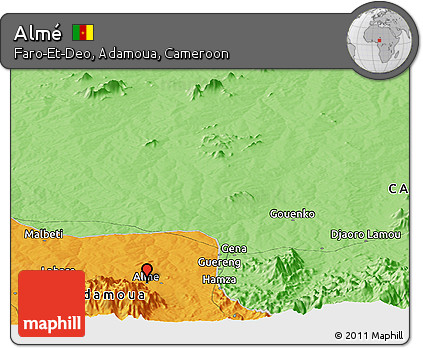 Political Panoramic Map of Almé