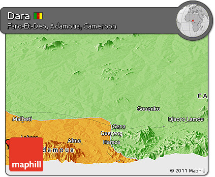 Political Panoramic Map of Dara