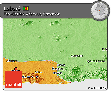 Political Panoramic Map of Labaré