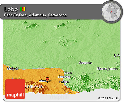 Political Panoramic Map of Lobo