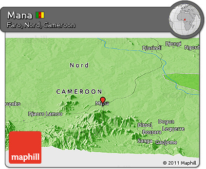 Political Panoramic Map of Mana