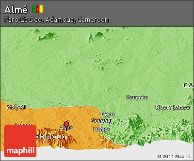 Political Panoramic Map of Almé