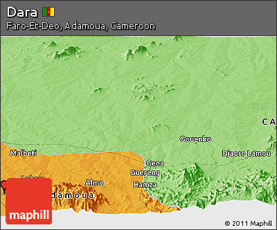 Political Panoramic Map of Dara