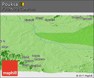 Political Panoramic Map of Pouksa