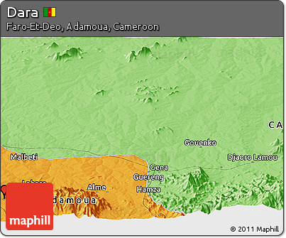 Political Panoramic Map of Dara