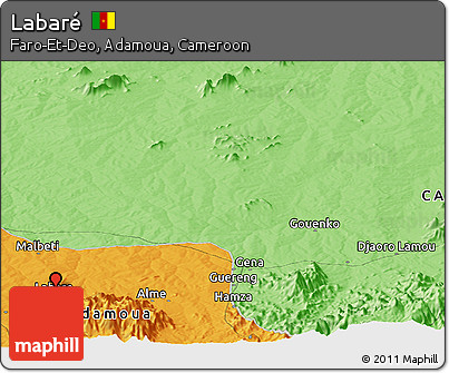 Political Panoramic Map of Labaré