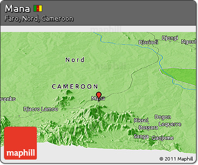 Political Panoramic Map of Mana