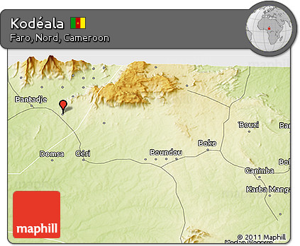 Physical 3D Map of Kodéala
