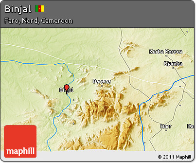 Physical 3D Map of Binjal