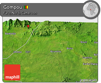 Satellite 3D Map of Gompou