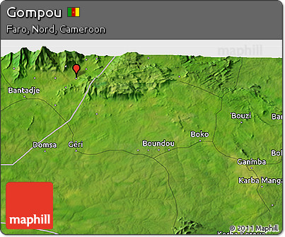 Satellite 3D Map of Gompou