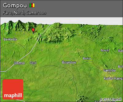 Satellite 3D Map of Gompou