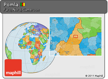 Political Location Map of Pomla