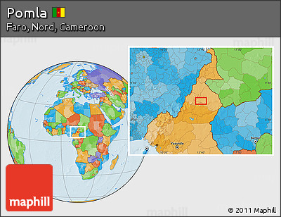 Political Location Map of Pomla