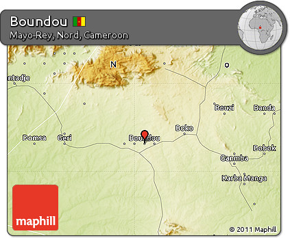 Physical Map of Boundou
