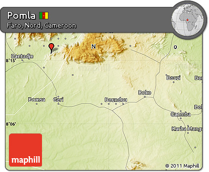 Physical Map of Pomla