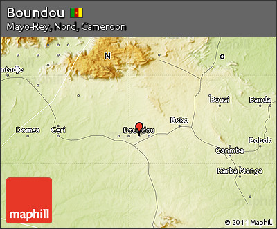 Physical Map of Boundou