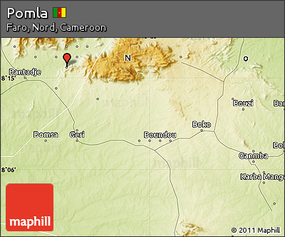 Physical Map of Pomla
