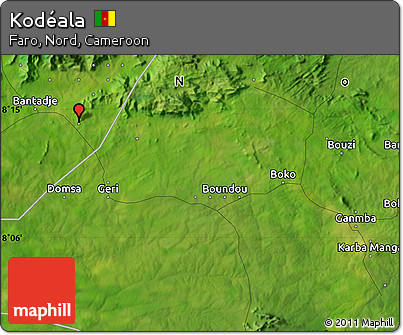 Satellite Map of Kodéala
