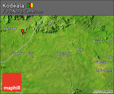 Satellite Map of Kodéala