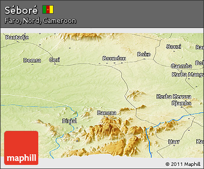 Physical Panoramic Map of Séboré