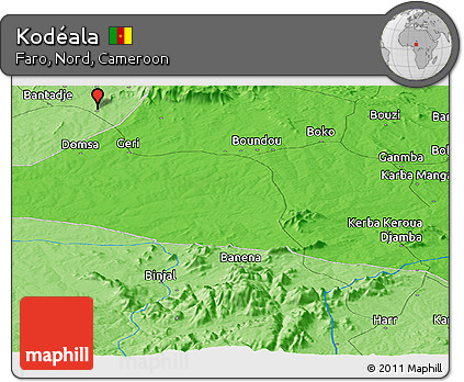 Political Panoramic Map of Kodéala