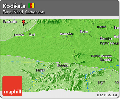 Political Panoramic Map of Kodéala