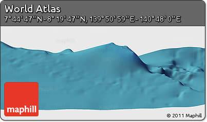 Satellite Panoramic Map of the Area around 8° 2' 17" N, 140° 19' 29" E